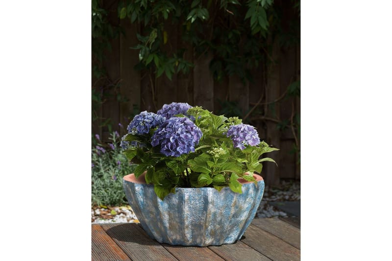 Trädgårdskruka Beliani Ostrya blue - Have - Havearbejde & dyrkning - Dyrkning - Urtepotteskjulere & blomsterkrukker - Store blomsterkrukker