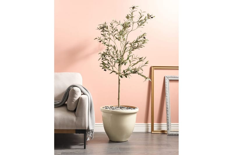 Trädgårdskruka Beliani Tesalia Beige Beige - Have - Havearbejde & dyrkning - Dyrkning - Urtepotteskjulere & blomsterkrukker - Store blomsterkrukker