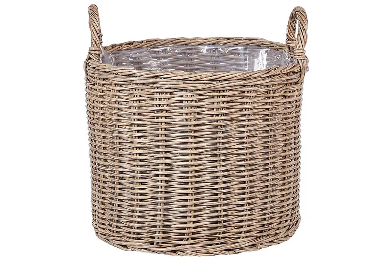 Trädgårdskruka Beliani Pendula set om 3 Brun Brown - Have - Havearbejde & dyrkning - Dyrkning - Urtepotteskjulere & blomsterkrukker - Store blomsterkrukker