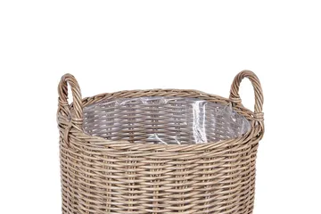 Trädgårdskruka Beliani Pendula set om 3 Brun Brown - Have - Havearbejde & dyrkning - Dyrkning - Urtepotteskjulere & blomsterkrukker - Store blomsterkrukker