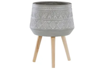 Trädgårdskruka Malaki Grey||White||Light colored wood - Have - Havearbejde & dyrkning - Dyrkning - Urtepotteskjulere & blomsterkrukker - Store blomsterkrukker