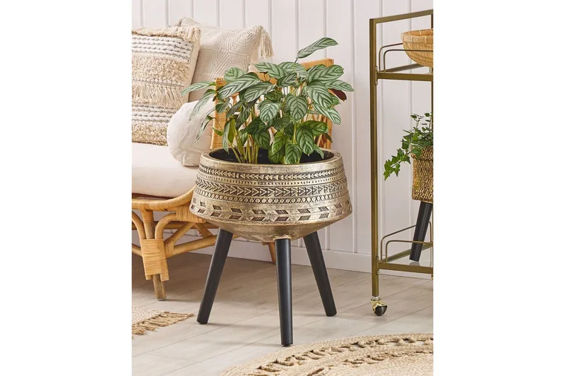 Trädgårdskruka Vardiani GOLD||Black - Have - Havearbejde & dyrkning - Dyrkning - Urtepotteskjulere & blomsterkrukker - Store blomsterkrukker