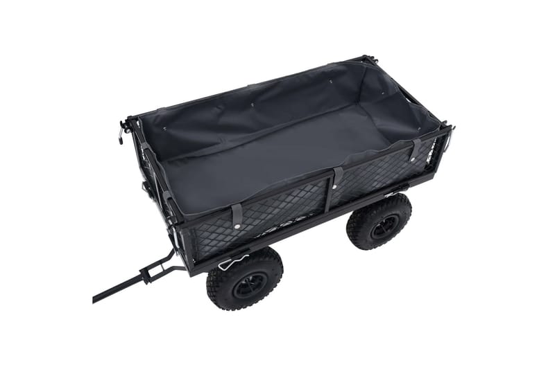 foring til havevogn 86x46x22 cm stof mørkegrå - Grå - Have - Havearbejde & dyrkning - Haveredskab & haveværktøj - Vogne & trailere - Transportvogn & havevogn