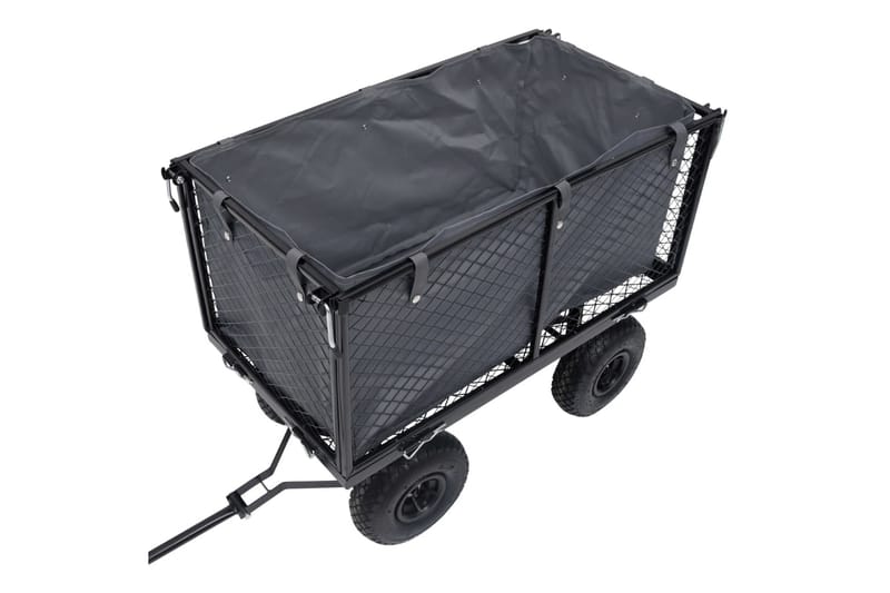 foring til havevogn 86x46x41 cm stof mørkegrå - Grå - Have - Havearbejde & dyrkning - Haveredskab & haveværktøj - Vogne & trailere - Transportvogn & havevogn