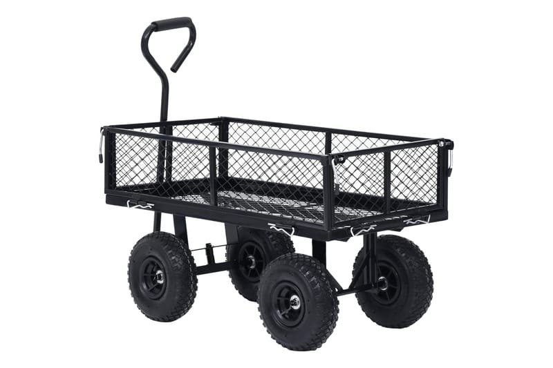 havevogn 250 kg sort - Have - Havearbejde & dyrkning - Haveredskab & haveværktøj - Vogne & trailere - Transportvogn & havevogn