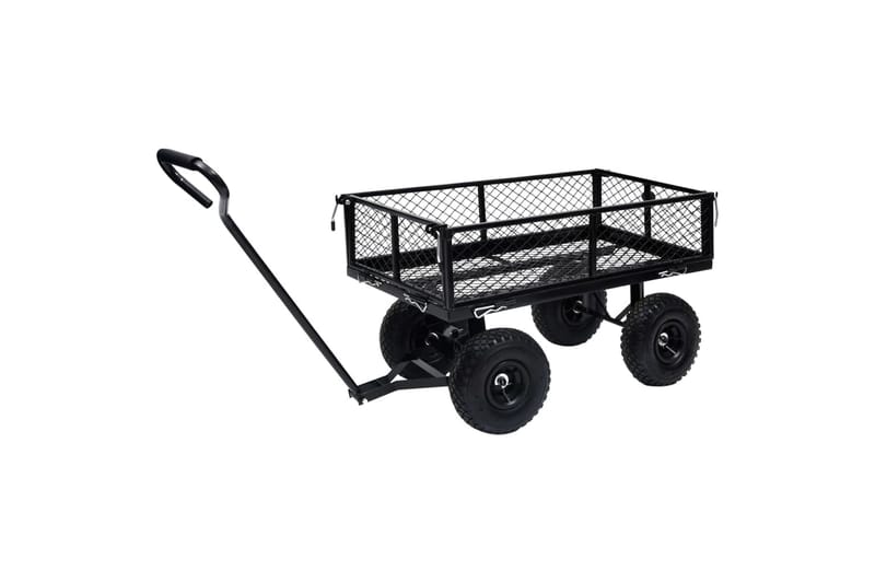 havevogn 250 kg sort - Have - Havearbejde & dyrkning - Haveredskab & haveværktøj - Vogne & trailere - Transportvogn & havevogn