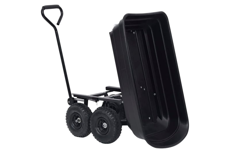havevogn med vippelad 300 kg 75 l sort - Have - Havearbejde & dyrkning - Haveredskab & haveværktøj - Vogne & trailere - Transportvogn & havevogn