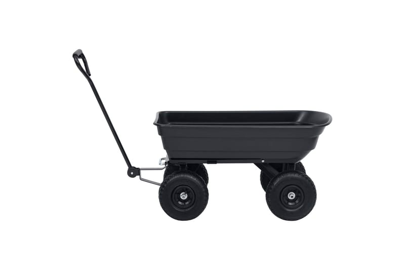 havevogn med vippelad 300 kg 75 l sort - Have - Havearbejde & dyrkning - Haveredskab & haveværktøj - Vogne & trailere - Transportvogn & havevogn