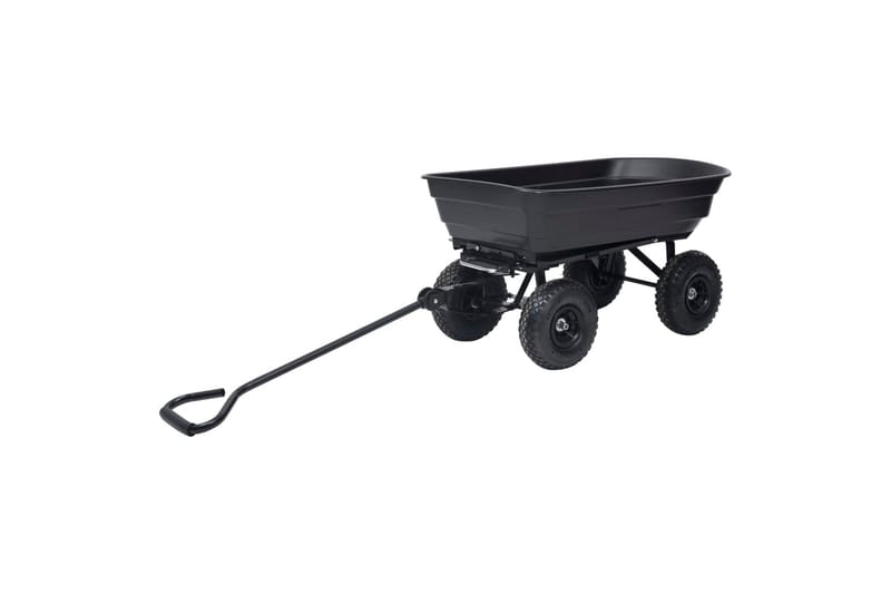 havevogn med vippelad 300 kg 75 l sort - Have - Havearbejde & dyrkning - Haveredskab & haveværktøj - Vogne & trailere - Transportvogn & havevogn