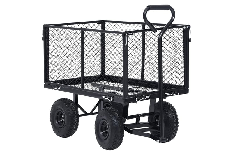 havevogn 350 kg sort - Have - Havearbejde & dyrkning - Haveredskab & haveværktøj - Vogne & trailere - Transportvogn & havevogn