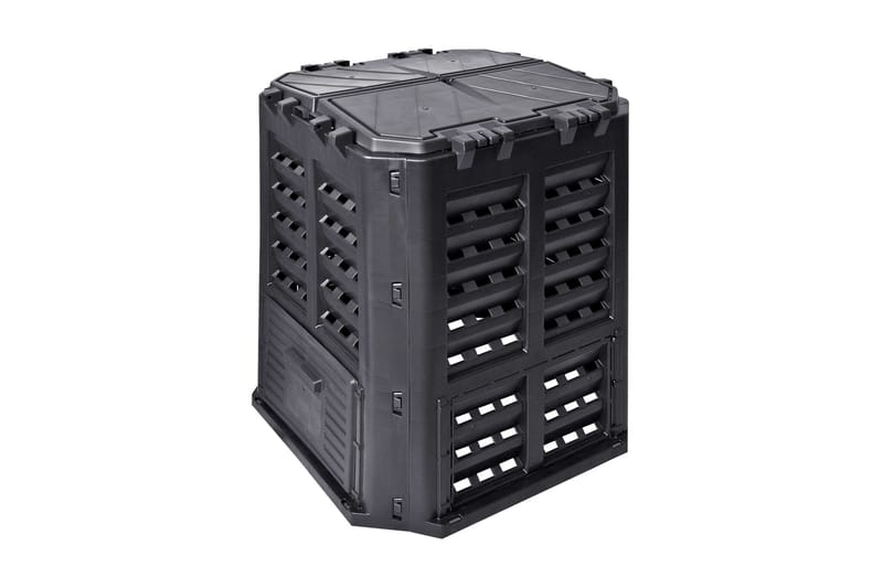 kompostbeholder 68,9x68,9x83,9 cm 360 l sort - Sort - Have - Havearbejde & dyrkning - Kompost - Varmkompost & kompostbeholder