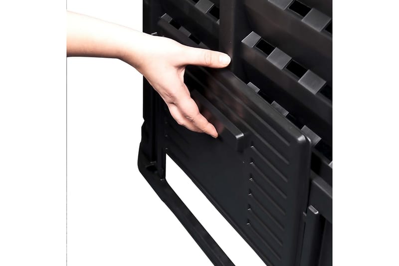 kompostbeholder 68,9x68,9x83,9 cm 360 l sort - Sort - Have - Havearbejde & dyrkning - Kompost - Varmkompost & kompostbeholder