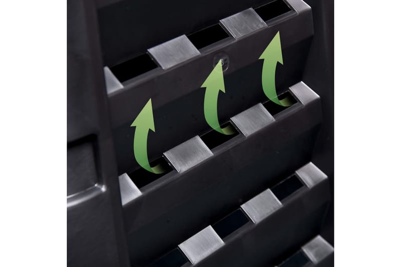 kompostbeholder 68,9x68,9x83,9 cm 360 l sort - Sort - Have - Havearbejde & dyrkning - Kompost - Varmkompost & kompostbeholder