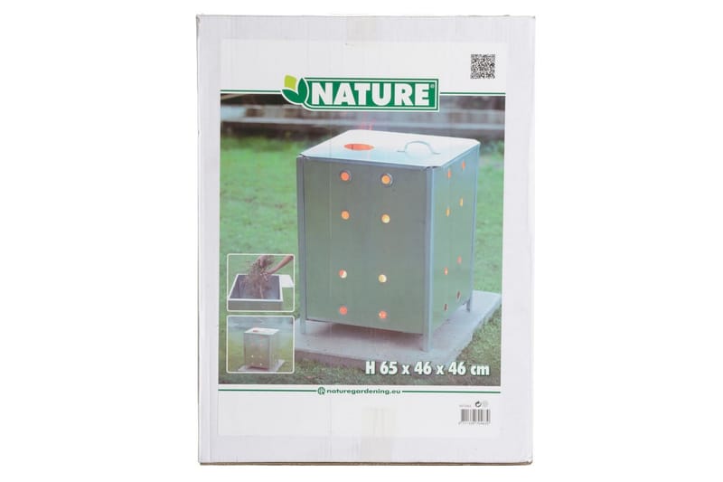 Nature kompostafbrænder galvaniseret stål 46x46x65 cm firkan - Varmkompost & kompostbeholder