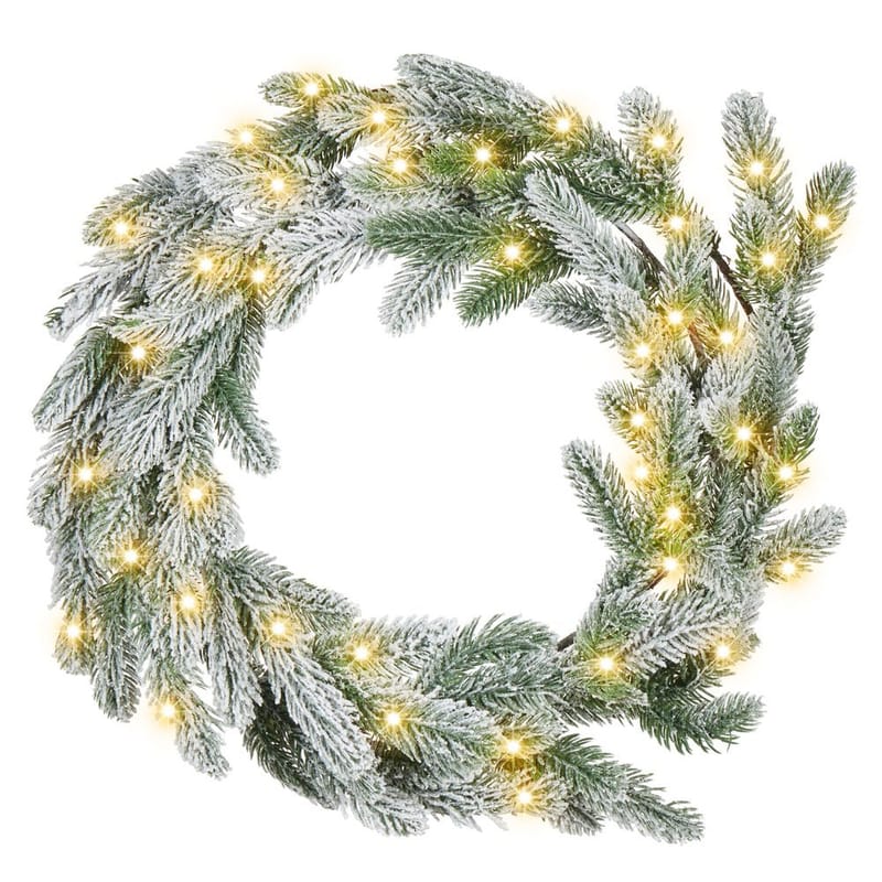 Sneklædt julekrans Albini, undefined