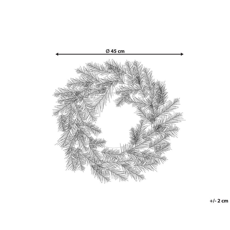 Sneklædt julekrans Albini - Boligtilbehør - Julepynt & højtidsdekorationer - Juelpynt og juledekoration - Julekrans