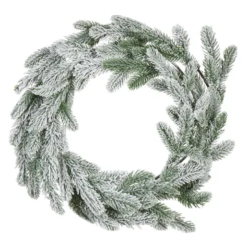 Sneklædt julekrans Albini - Boligtilbehør - Julepynt & højtidsdekorationer - Juelpynt og juledekoration - Julekrans