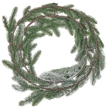 Sneklædt julekrans Albini - Boligtilbehør - Julepynt & højtidsdekorationer - Juelpynt og juledekoration - Julekrans