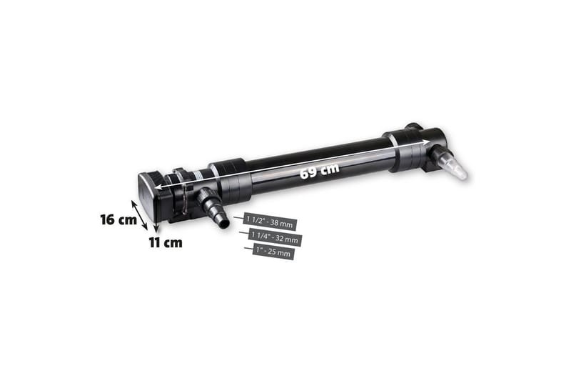 UVC Rensning Heissner Udførelse 55 W (Passer dam 60.000 L), 55 W (Passer dam 60.000 L)