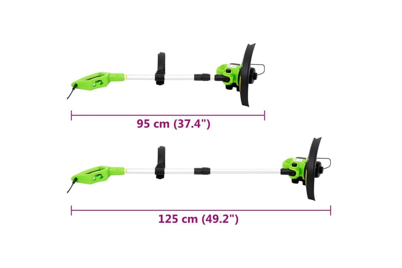 eldrevet græstrimmer med teleskopstang 29 cm 550 W - Blå - Have - Havemaskiner - Græstrimmere