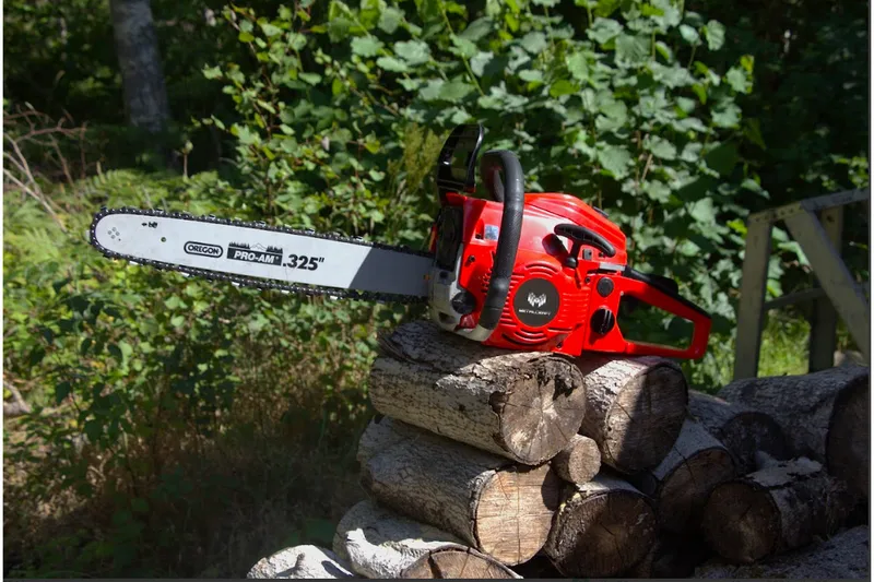 Benzindrevet motorsav 45 CC | Kæde og sværd fra Oregon - Have - Havemaskiner - Havesave - Motorsav & kædesav