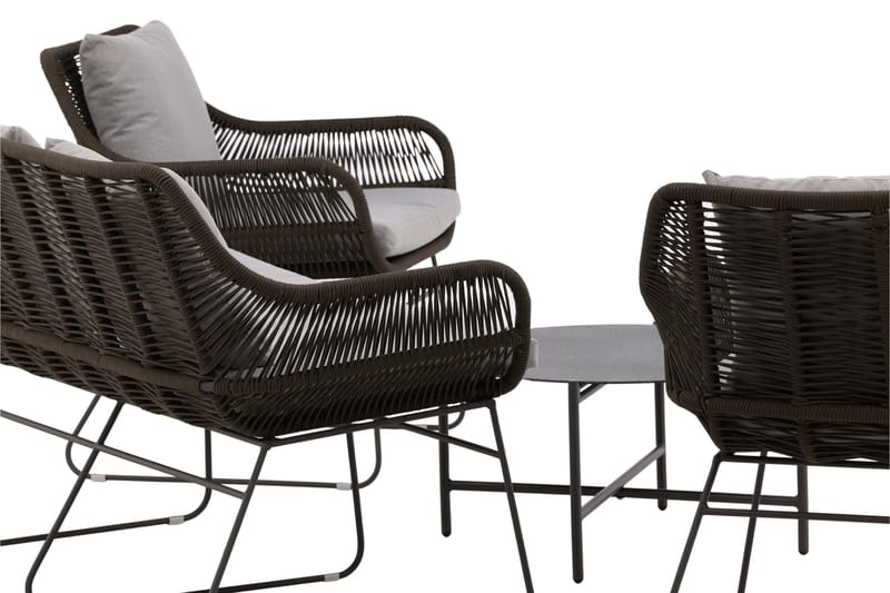 Davao Sofa Gruppe 4-personers - Mørkegrå - Have - Udendørs miljø - Altan & terrasse - Altanmøbler