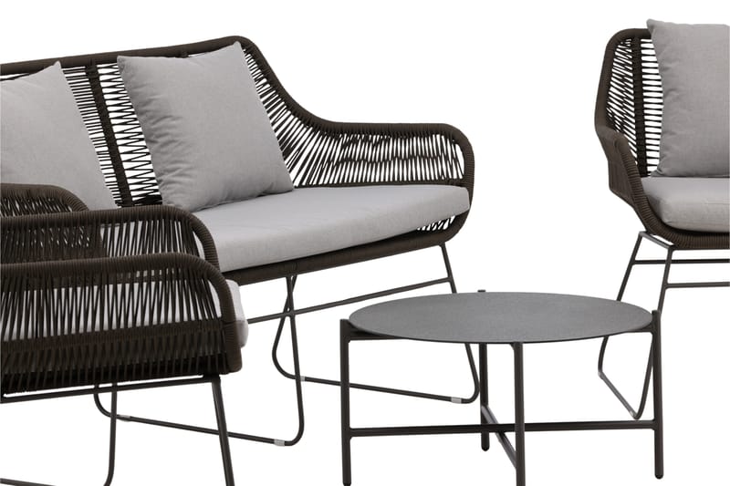 Davao Sofa Gruppe 4-personers - Mørkegrå - Have - Udendørs miljø - Altan & terrasse - Altanmøbler