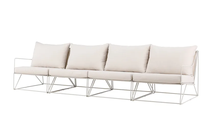 Usteryd 4-personers loungesofa, Beige