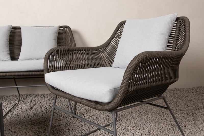 Davao Sofa Gruppe 4-personers - Mørkegrå - Have - Udendørs miljø - Altan & terrasse - Altanmøbler