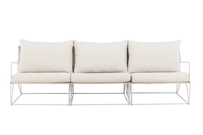 Usteryd 3-personers loungesofa - Beige - Havemøbler - Loungemøbler - Loungesofaer