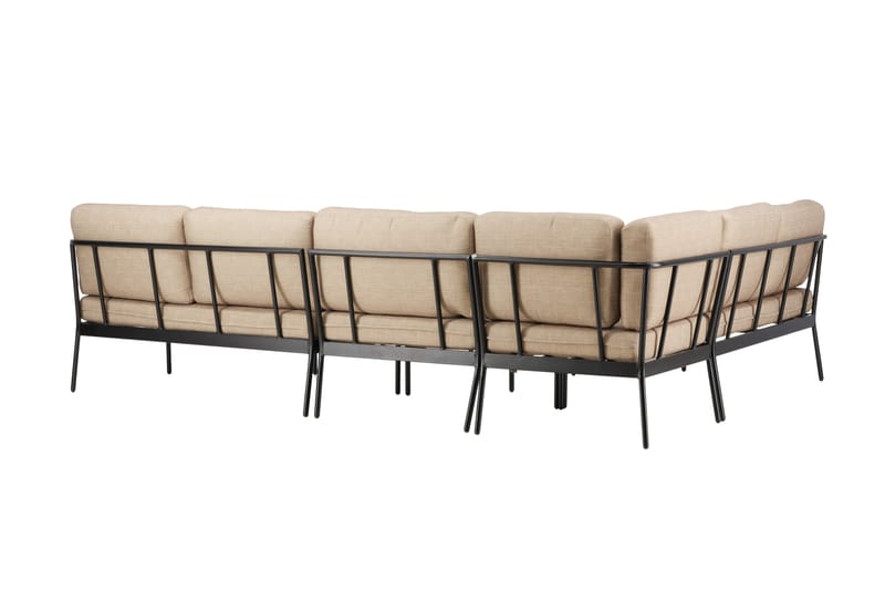 Pehnna Sofa Gruppe 5-personers - Sort - Have - Udendørs miljø - Altan & terrasse - Altanmøbler