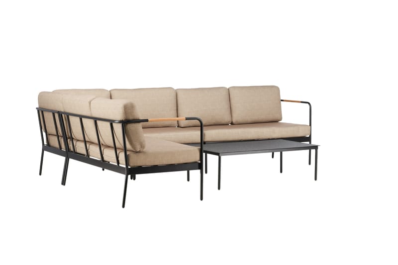 Pehnna Sofa Gruppe 5-personers - Sort - Have - Udendørs miljø - Altan & terrasse - Altanmøbler