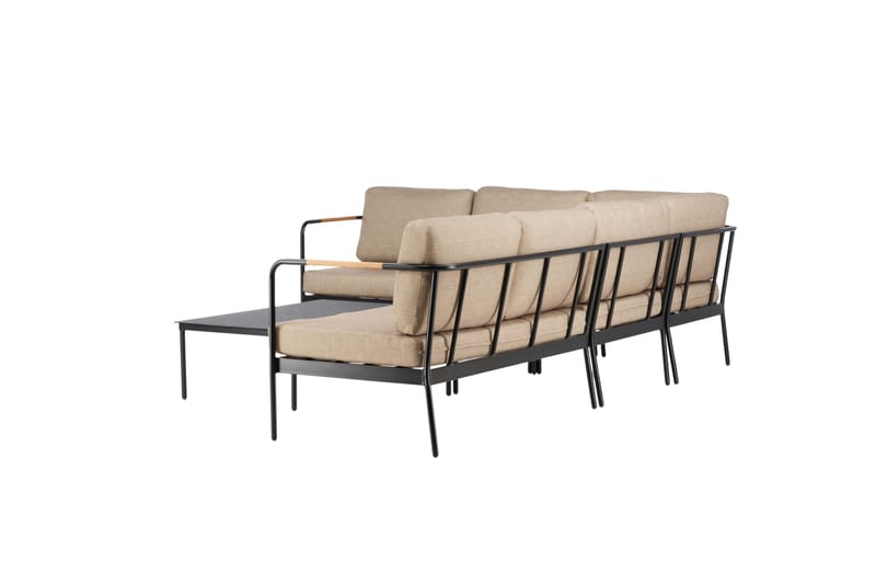 Pehnna Sofa Gruppe 5-personers - Sort - Have - Udendørs miljø - Altan & terrasse - Altanmøbler