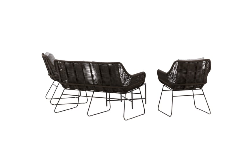 Davao Sofa Gruppe 4-personers - Mørkegrå - Have - Udendørs miljø - Altan & terrasse - Altanmøbler