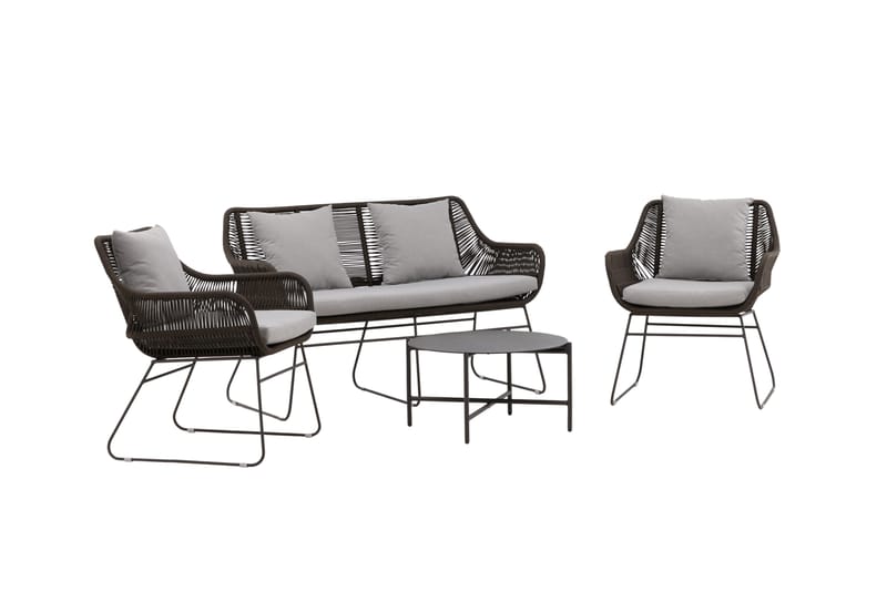 Davao Sofa Gruppe 4-personers - Mørkegrå - Have - Udendørs miljø - Altan & terrasse - Altanmøbler