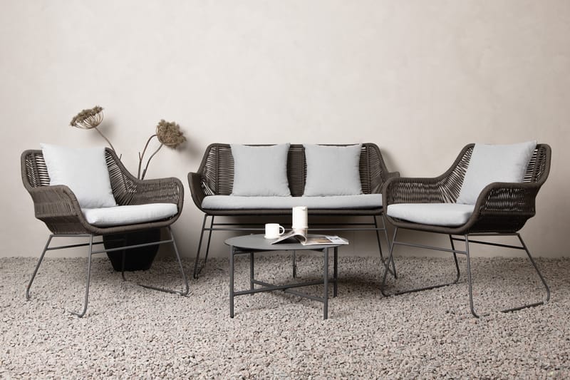 Davao Sofa Gruppe 4-personers - Mørkegrå - Have - Udendørs miljø - Altan & terrasse - Altanmøbler
