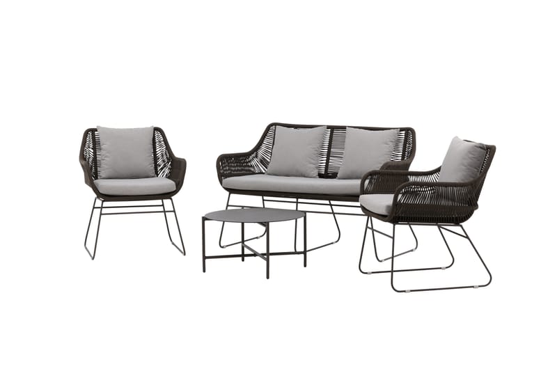 Davao Sofa Gruppe 4-personers - Mørkegrå - Have - Udendørs miljø - Altan & terrasse - Altanmøbler