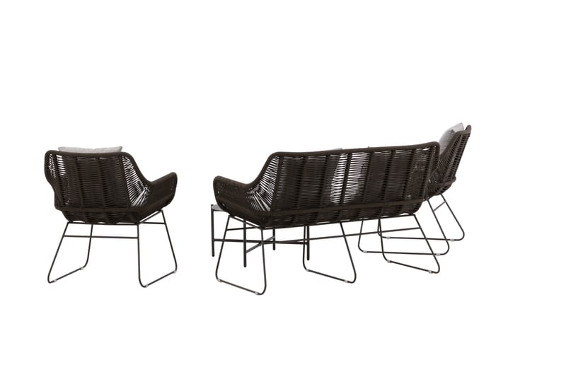 Davao Sofa Gruppe 4-personers - Mørkegrå - Have - Udendørs miljø - Altan & terrasse - Altanmøbler