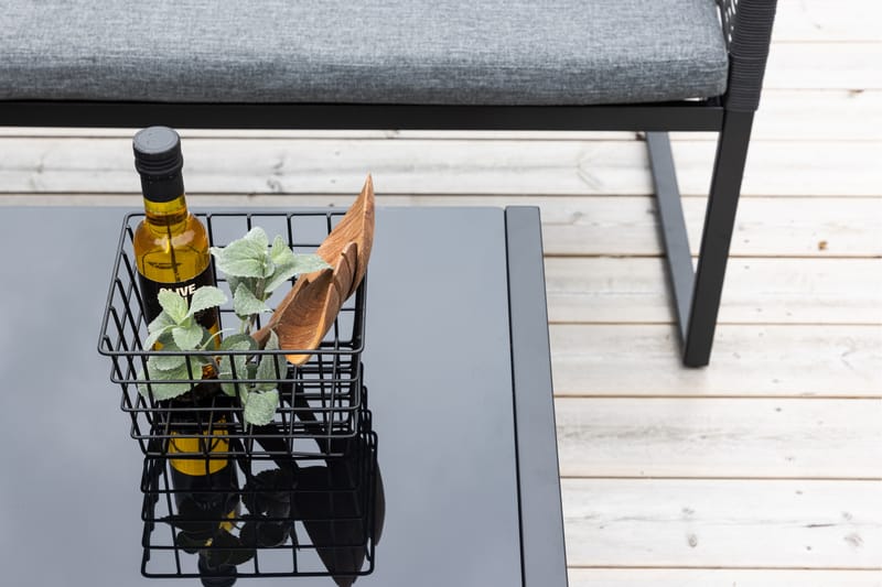Dallas Sofa Gruppe 5-personers - Sort - Have - Udendørs miljø - Altan & terrasse - Altanmøbler