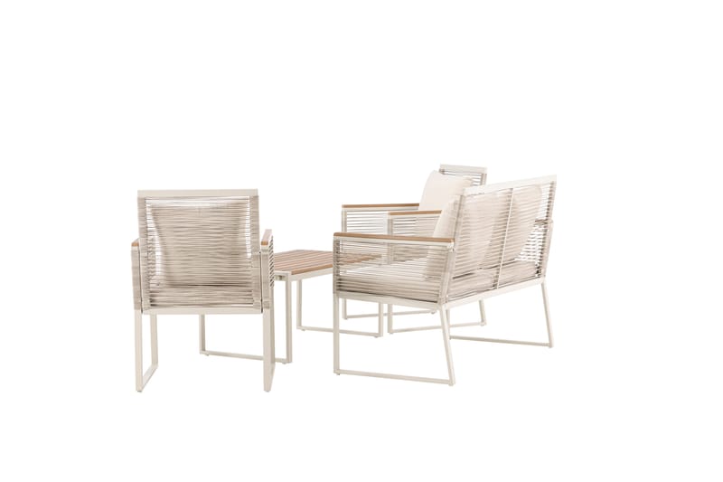 Dallas Sofagruppe 4-sæders - Beige - Have - Udendørs miljø - Altan & terrasse - Altanmøbler