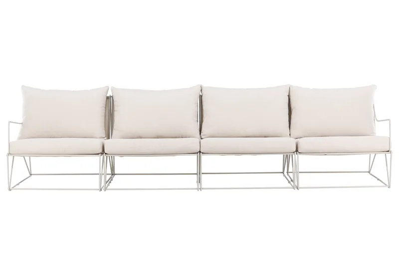 Usteryd 4-personers loungesofa - Beige - Havemøbler - Loungemøbler - Loungesofaer