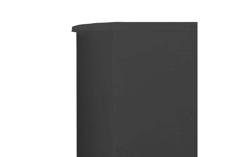 3-Panels Læsejl 400x160 cm Stof Antracitgrå - Grå - Skærm - Sikkerhed & læhegn altan - Afskærmning & vindsejl