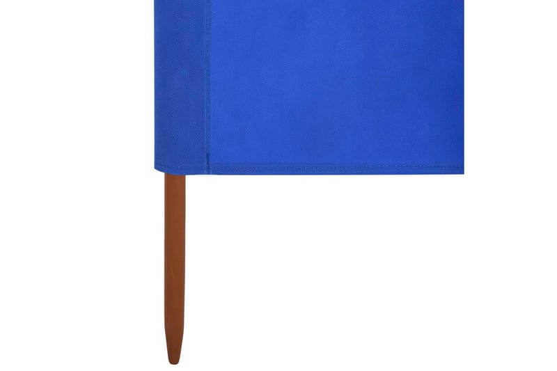 3-Panels Læsejl 400x80 cm Stof Azurblå - Blå - Sikkerhed & læhegn altan - Afskærmning & vindsejl - Skærm