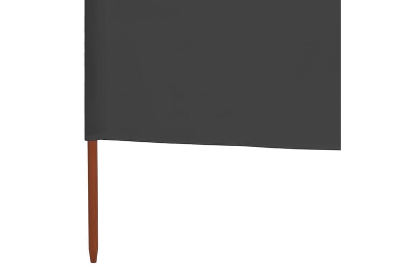 6-Panels Læsejl 800x160 cm Stof Antracitgrå - Grå - Sikkerhed & læhegn altan - Afskærmning & vindsejl - Skærm