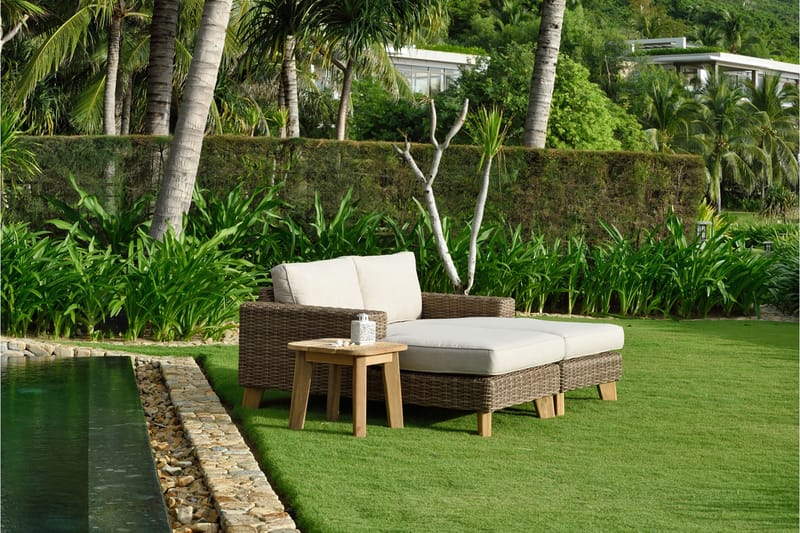 Bahamas Loungesæt 2-4-pers - Beige - Have - Udendørs miljø - Altan & terrasse - Altanmøbler