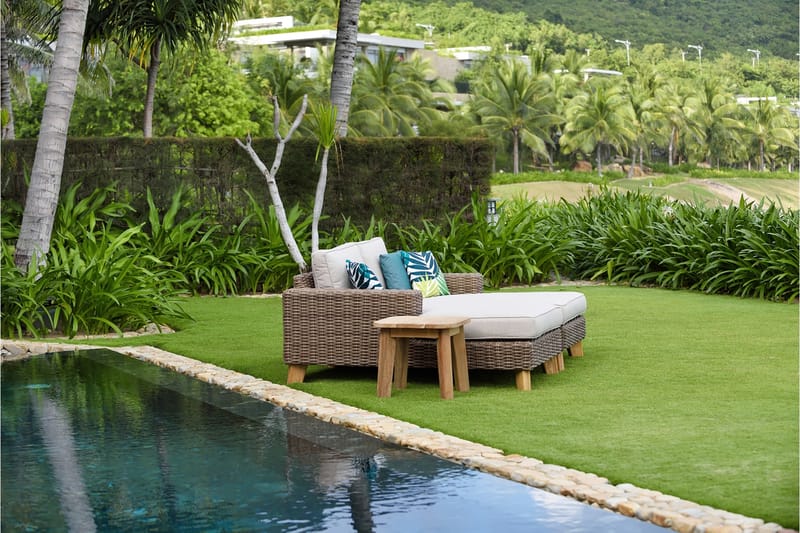 Bahamas Loungesæt 2-4-pers - Beige - Have - Udendørs miljø - Altan & terrasse - Altanmøbler