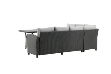 Bentwood Loungesofa 5-sits - Sort/Grå - Havemøbler - Loungemøbler - Sofagrupper udendørs