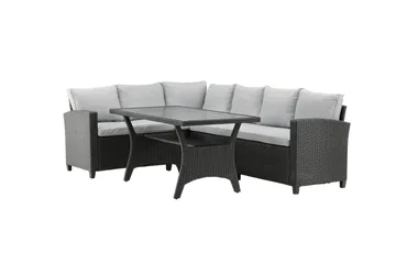 Bentwood Loungesofa 5-sits - Sort/Grå - Havemøbler - Loungemøbler - Sofagrupper udendørs