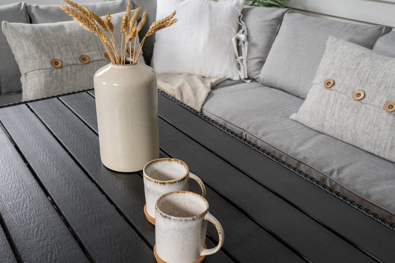 Bentwood Loungesofa 5-sits - Sort/Grå - Have - Udendørs miljø - Altan & terrasse - Altanmøbler