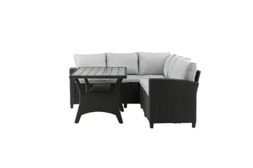 Bentwood Loungesofa 5-sits - Sort/Grå - Havemøbler - Loungemøbler - Sofagrupper udendørs